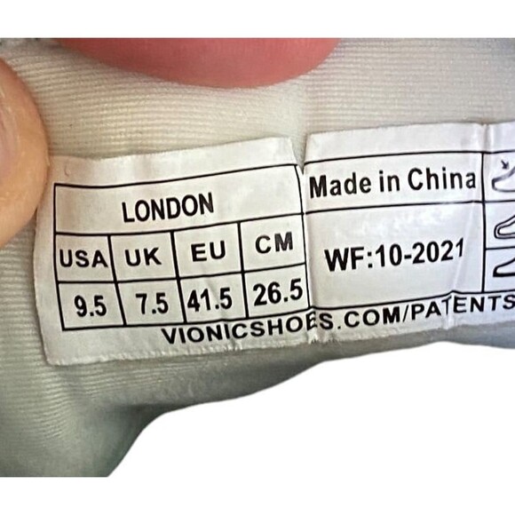 Vionic London Wasabi Mint comfort walking sneaker shoes Size US 9.5 UK 7.5 - Picture 9 of 9